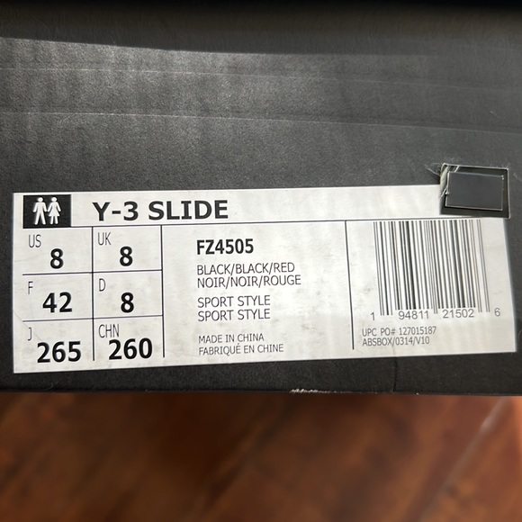 Y-3 Yohji Yamamoto Black Neoprene Platform Slides US Size 8 Brand New - Picture 9 of 9